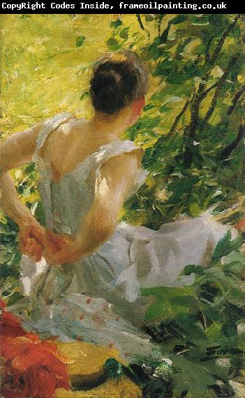 Anders Zorn Woman getting dressed